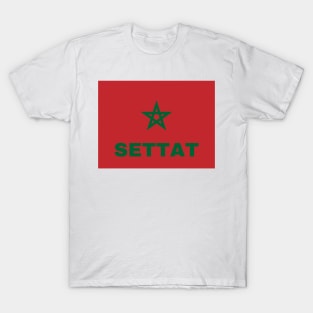 Settat City in Moroccan Flag T-Shirt